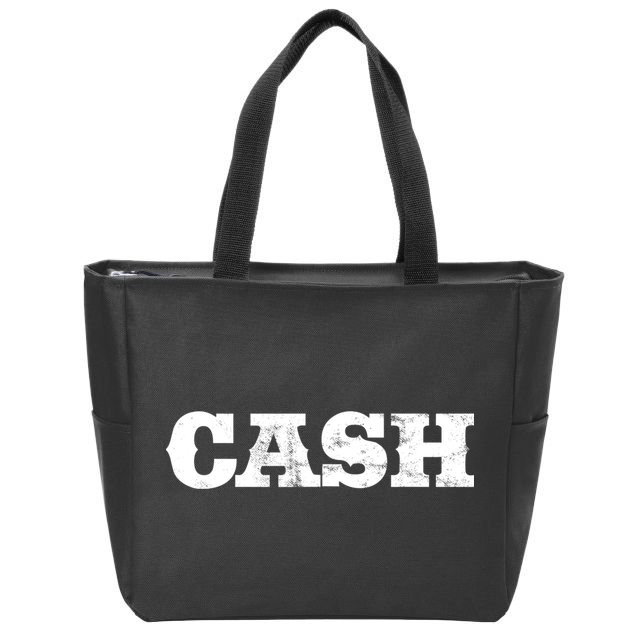 Vintage Cash Country Funny Music Lovers Outlaw Gift Zip Tote Bag