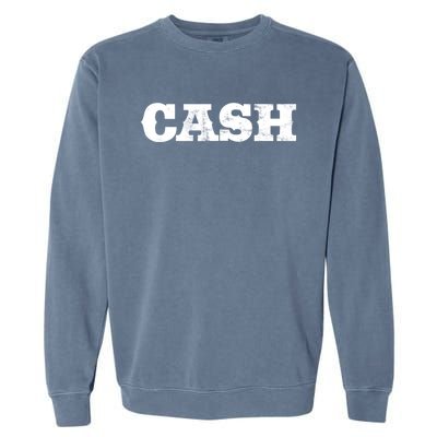 Vintage Cash Country Funny Music Lovers Outlaw Gift Garment-Dyed Sweatshirt