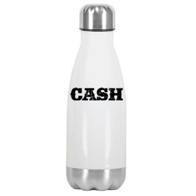 Vintage Cash Country Funny Music Lovers Outlaw Gift Stainless Steel Insulated Water Bottle