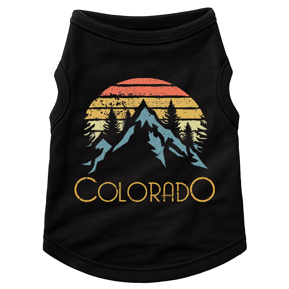 Vintage Co Colorado Mountains Outdoor Adventure Sweat Doggie Tank