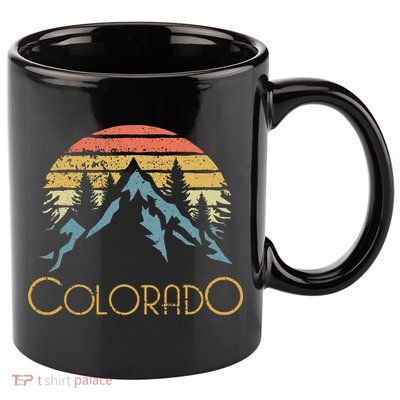 Vintage Co Colorado Mountains Outdoor Adventure Sweat 11oz C Handle Ceramic Mug
