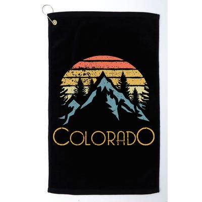 Vintage Co Colorado Mountains Outdoor Adventure Sweat Golf Towel