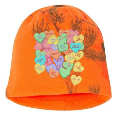 Vintage Candy Conversation Hearts Nti Valentines Day Gift Kati - Camo Knit Beanie