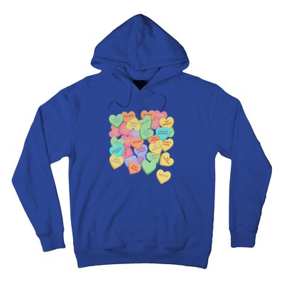 Vintage Candy Conversation Hearts Nti Valentines Day Gift Hoodie