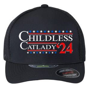 Vote Childless Catlady 2024 Flexfit Unipanel Trucker Cap