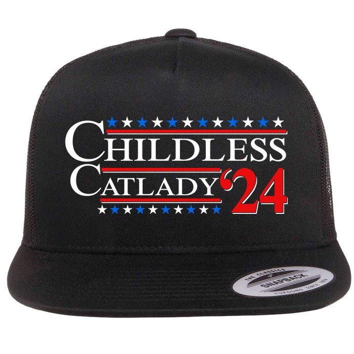 Vote Childless Catlady 2024 Flatbill Hat