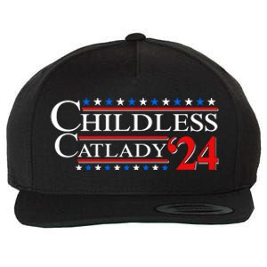 Vote Childless Catlady 2024 Wool Snapback Cap