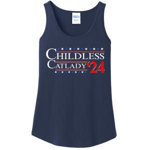 Vote Childless Catlady 2024 Ladies Essential Tank