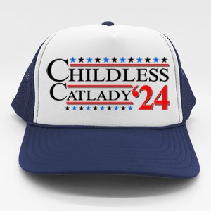 Vote Childless Catlady 2024 Trucker Hat