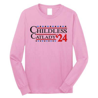 Vote Childless Catlady 2024 Long Sleeve Shirt