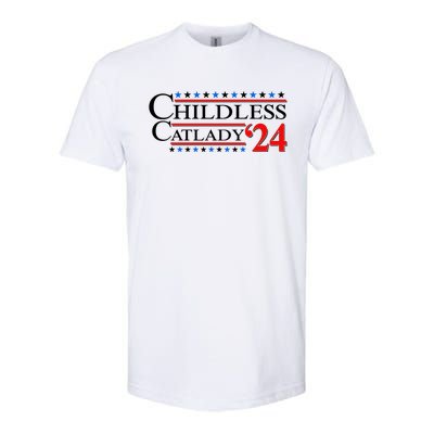 Vote Childless Catlady 2024 Softstyle® CVC T-Shirt