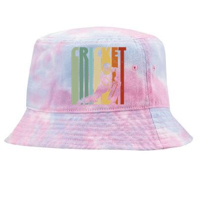 Vintage Cricket Cricket Player Tie-Dyed Bucket Hat