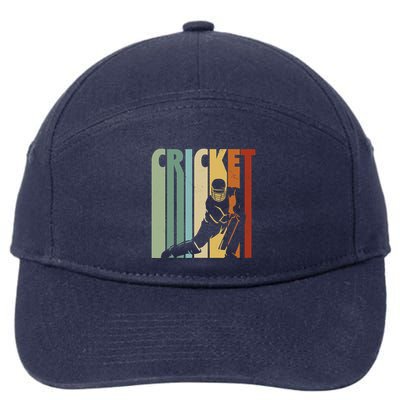 Vintage Cricket Cricket Player 7-Panel Snapback Hat