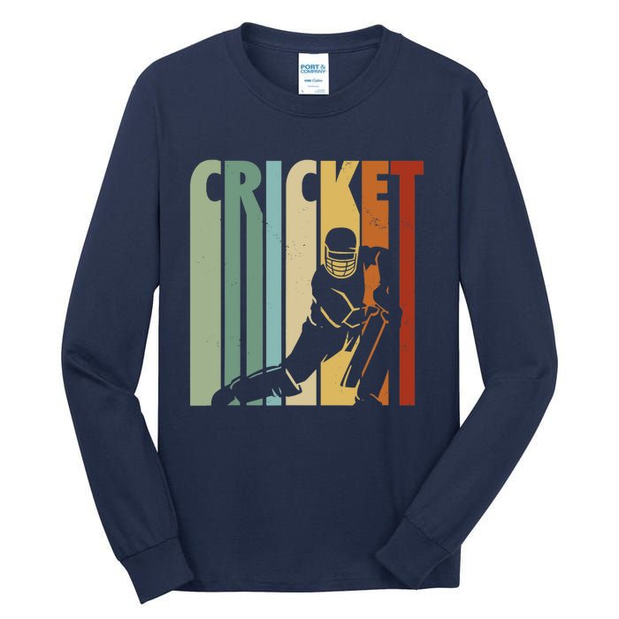 Vintage Cricket Cricket Player Tall Long Sleeve T-Shirt