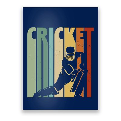 Vintage Cricket Cricket Player Poster