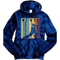 Vintage Cricket Cricket Player Tie Dye Hoodie