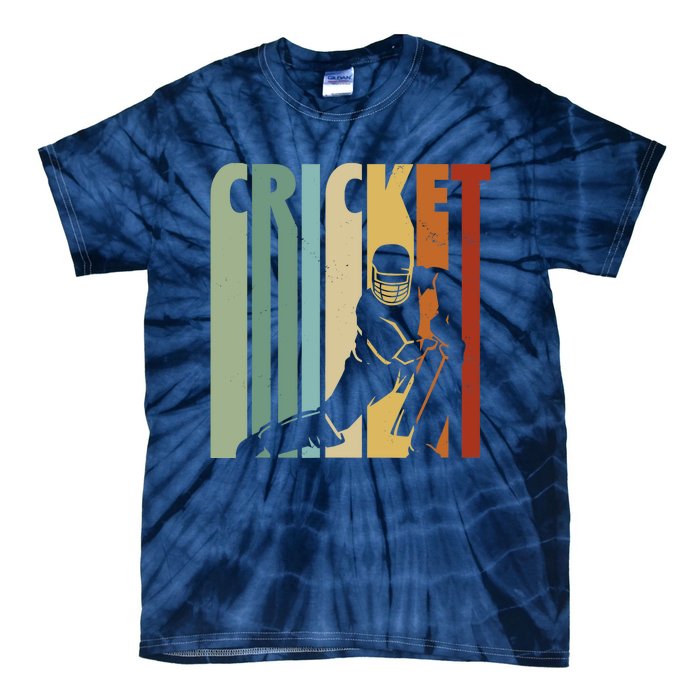 Vintage Cricket Cricket Player Tie-Dye T-Shirt