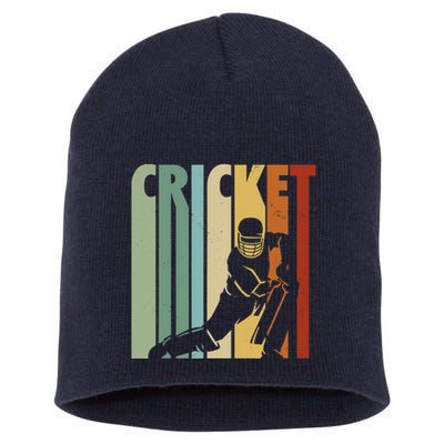 Vintage Cricket Cricket Player Short Acrylic Beanie