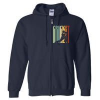 Vintage Cricket Cricket Player Full Zip Hoodie