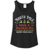 Vintage Christmas Company North Pole Milk And Cookie Co Ladies Essential Tank