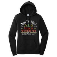 Vintage Christmas Company North Pole Milk And Cookie Co Women's Pullover Hoodie