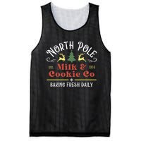 Vintage Christmas Company North Pole Milk And Cookie Co Mesh Reversible Basketball Jersey Tank