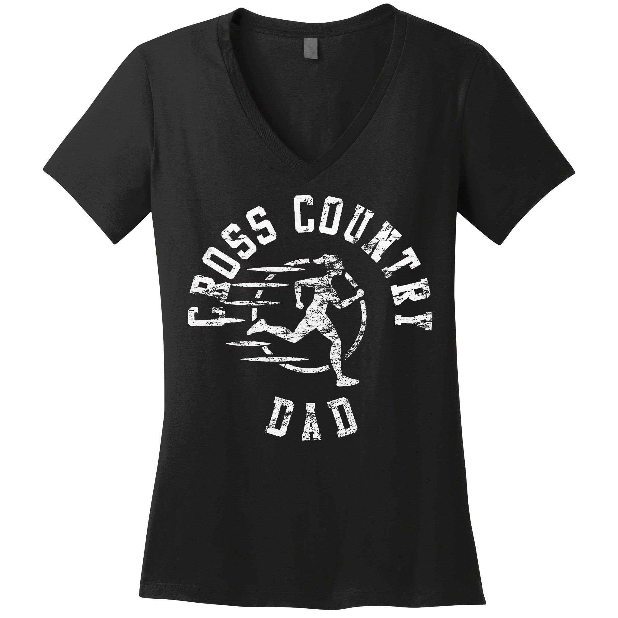Vintage Cross Country Dad Women's V-Neck T-Shirt