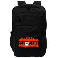 Vintage CLE Cleveland Skyline Impact Tech Backpack