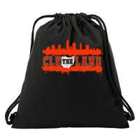 Vintage CLE Cleveland Skyline Drawstring Bag