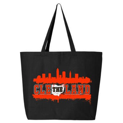 Vintage CLE Cleveland Skyline 25L Jumbo Tote