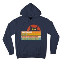 Vintage Childless Cat Ladies For Kamala Harris President 47 Hoodie