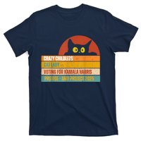 Vintage Childless Cat Ladies For Kamala Harris President 47 T-Shirt