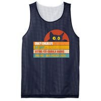 Vintage Childless Cat Ladies For Kamala Harris President 47 Mesh Reversible Basketball Jersey Tank