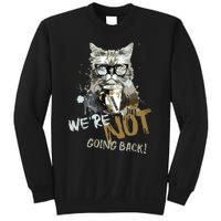 Vintage Childless Cat Lady WeRe Not Going Back Sweatshirt