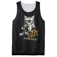 Vintage Childless Cat Lady WeRe Not Going Back Mesh Reversible Basketball Jersey Tank