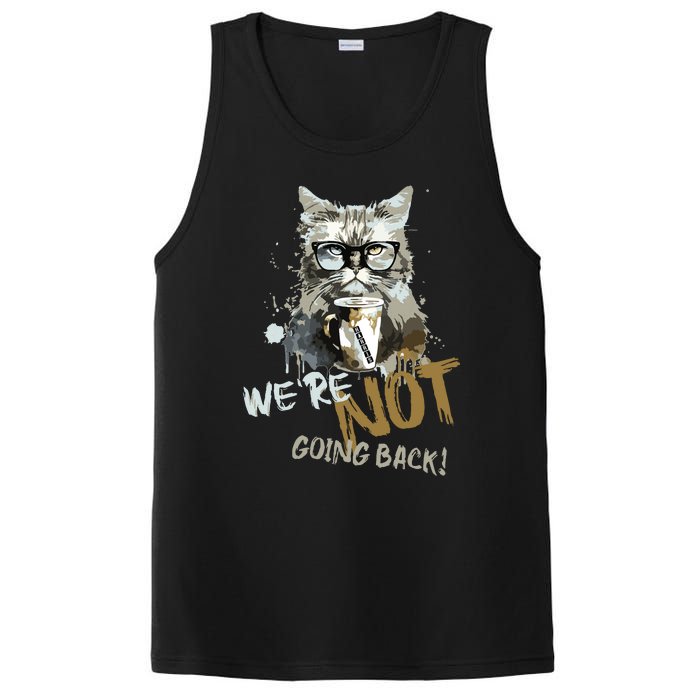 Vintage Childless Cat Lady WeRe Not Going Back PosiCharge Competitor Tank