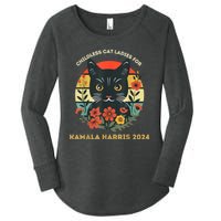 Vintage Childless Cat Ladies For Kamala Harris 2024 Election Women's Perfect Tri Tunic Long Sleeve Shirt