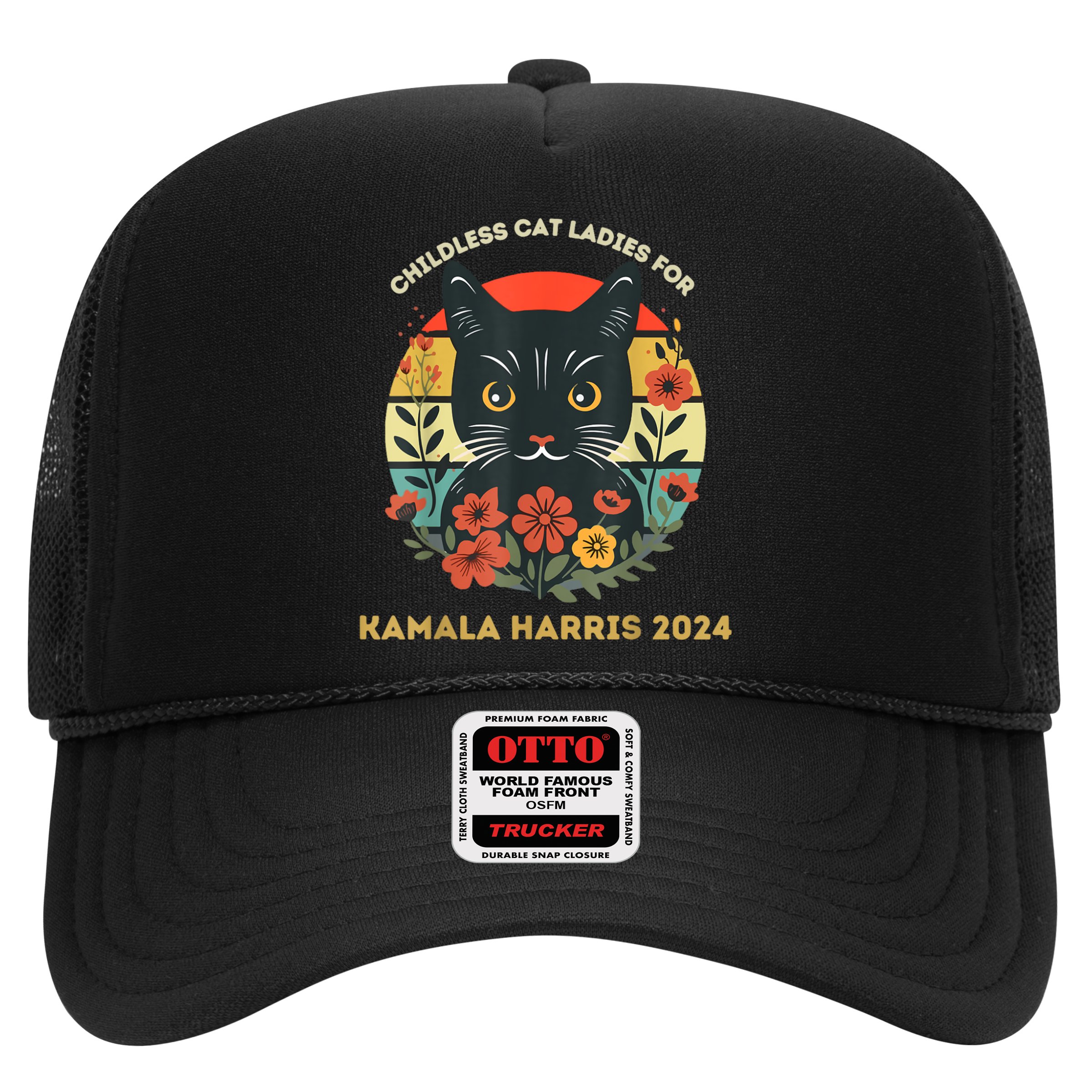 Vintage Childless Cat Ladies For Kamala Harris 2024 Election Hat