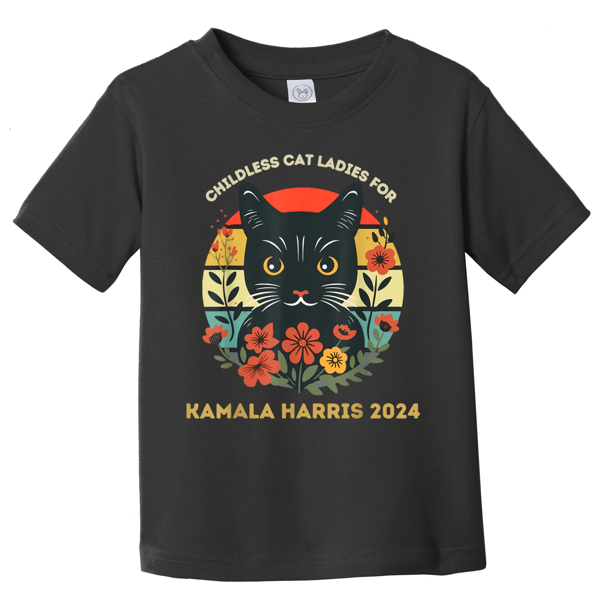 Vintage Childless Cat Ladies For Kamala Harris 2024 Election Toddler T-Shirt