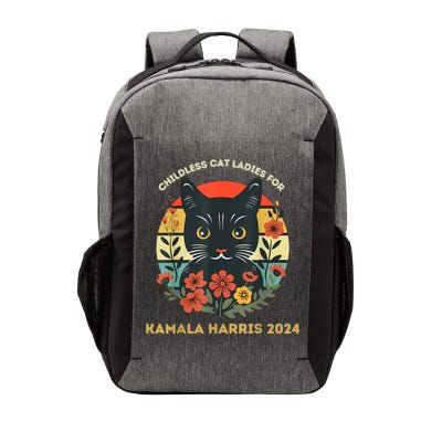 Vintage Childless Cat Ladies For Kamala Harris 2024 Election Vector Backpack