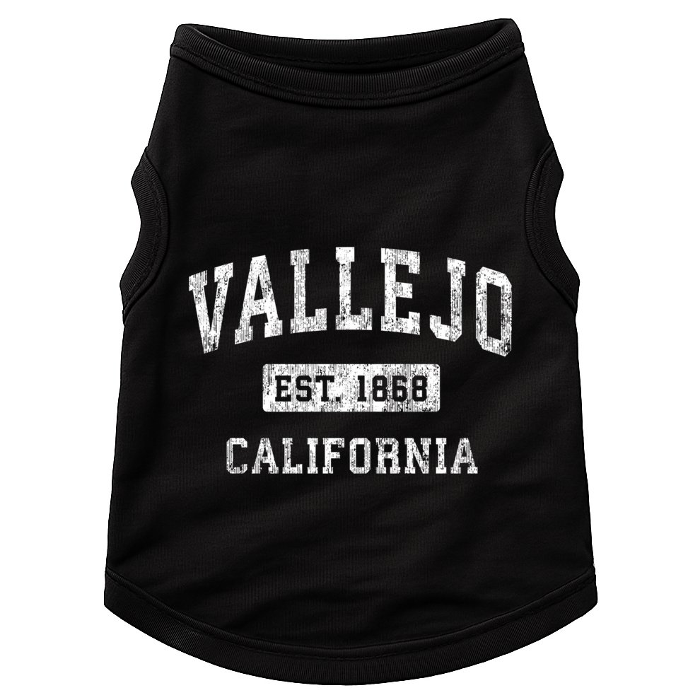 Vallejo California Ca Vintage Established Sports Design Doggie Tank