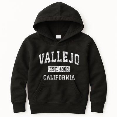 Vallejo California Ca Vintage Established Sports Design Kids Hoodie