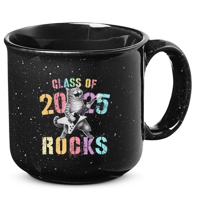 Vintage Cat Class Of 2025 Rocks Graduation Write My 15oz Campfire Ceramic Mug
