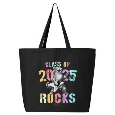 Vintage Cat Class Of 2025 Rocks Graduation Write My 25L Jumbo Tote