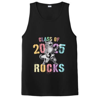 Vintage Cat Class Of 2025 Rocks Graduation Write My PosiCharge Competitor Tank