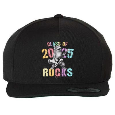 Vintage Cat Class Of 2025 Rocks Graduation Write My Wool Snapback Cap