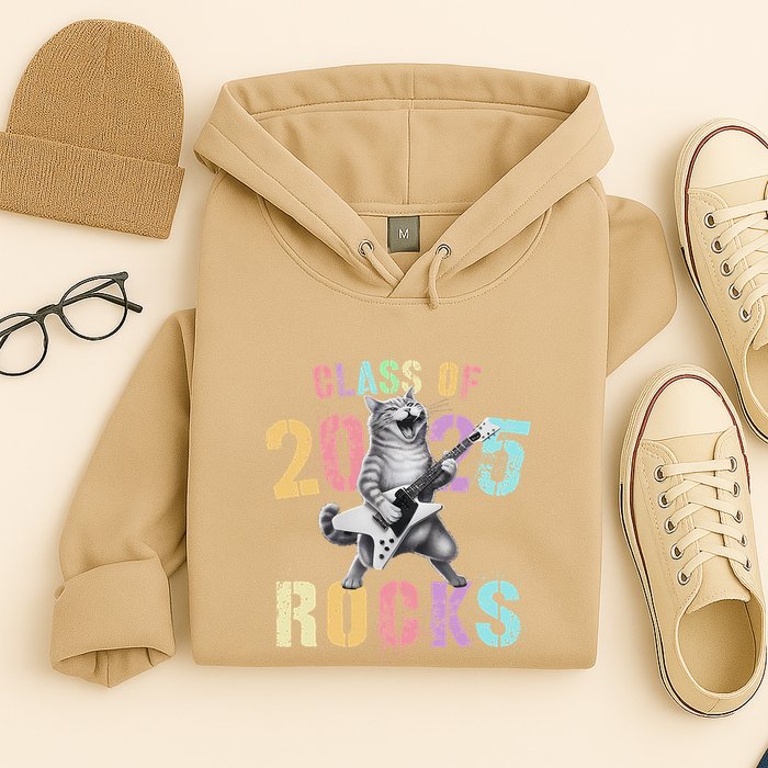 Vintage Cat Class Of 2025 Rocks Graduation Write My Hoodie