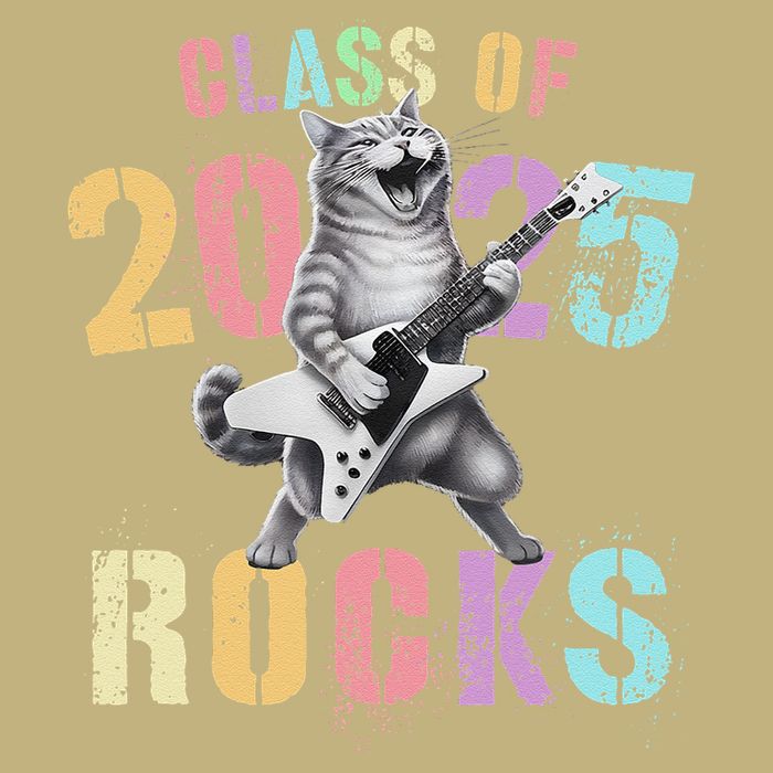 Vintage Cat Class Of 2025 Rocks Graduation Write My Mousepad