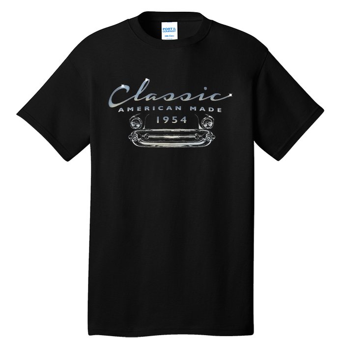 Vintage Classic Car 1954 Antique 70th Birthday Tall T-Shirt