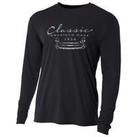 Vintage Classic Car 1954 Antique 70th Birthday Cooling Performance Long Sleeve Crew